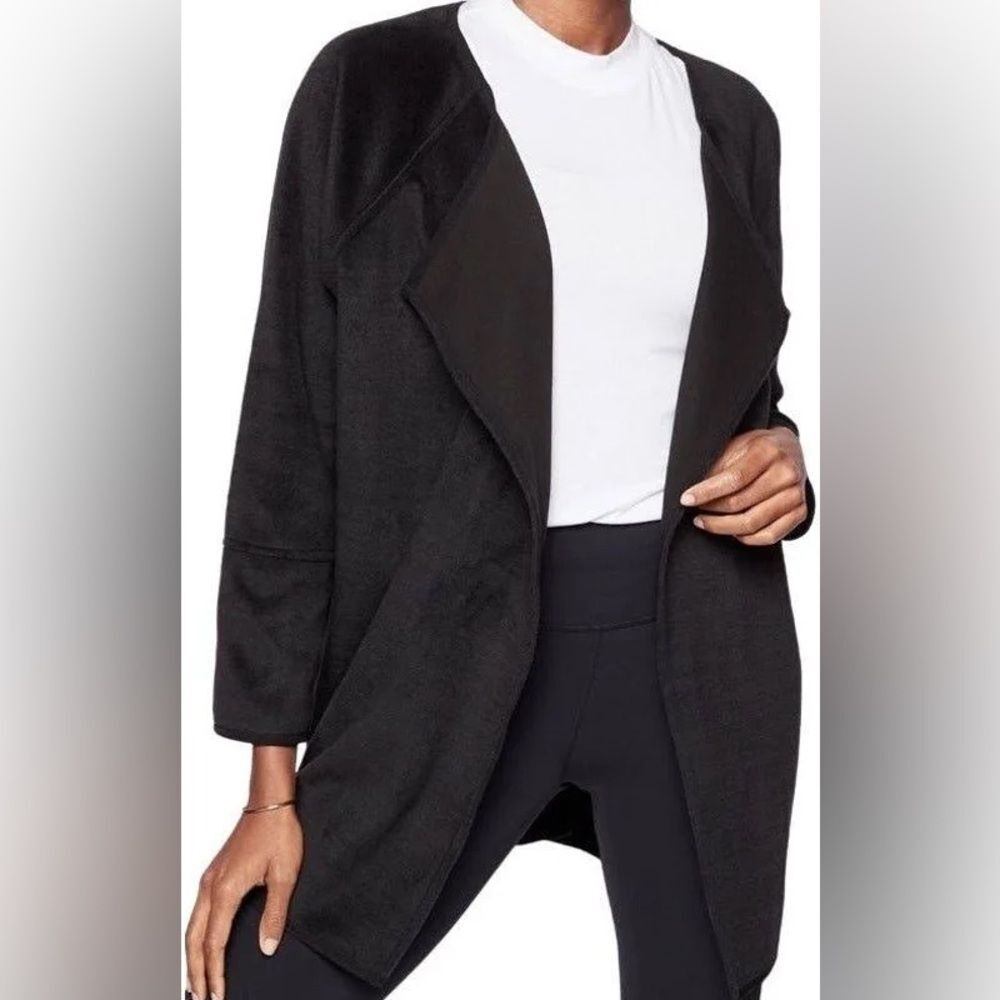 ATHLETA Cozy Karma Wrap Cardigan in Black